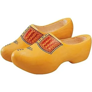 Original holländische Holzschuhe: Der Klassische im gelben Farmerdesign (Gr. 30) - Gelb - 30