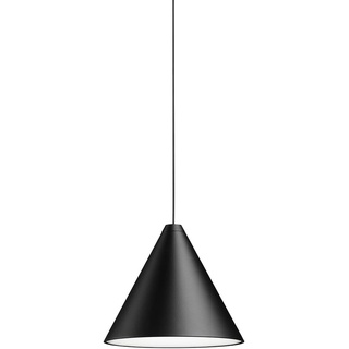 Flos - String Light Pendelleuchte, Kegelkopf, Kabellänge: 12 m, schwarz