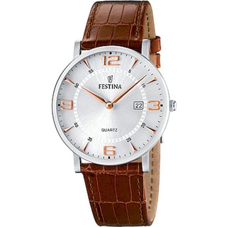 FESTINA Herren-Armbanduhr analog Quarz Leder Klassik Uhr UF16476/4