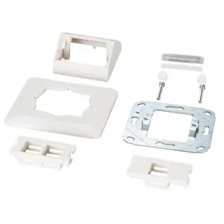 EFB Multifunktions-Rahmenset mit 1-und 2-Port Adapter Keystone Format (HDMI, USB)
