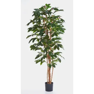 Kunstbaum Kaffeebaum künstlich Moka, 329 Blätter, grün, 120cm Kaffeepflanze, artplants, Höhe 120.0 cm grün