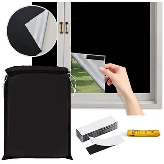 Rollo Verdunklungsrollo Thermo-Rollo, Dachfenster Verdunkelung, Ohne Bohren, BTTO V&G, Magic Tape, Blickdicht Vorhänge, UV Hitzeschutz Rollos, Klettverschluss