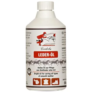 Schopf Riders Hochwertiges Leder-Öl für Pferdesättel, Zaumzeug und Reiterstiefel Lederöl (Helles Pflegeöl für Glattleder aller Art, 1 St., Pflegendes Öl mit Naturextrakten), Ideal für Pferdesättel, Zaumzeug, Reitstiefel & Lederbekleidung