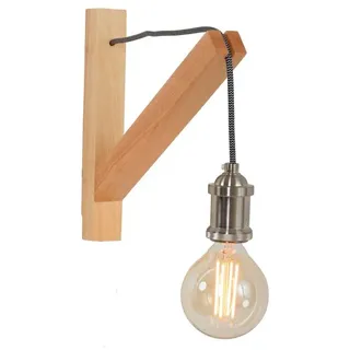 Steinhauer Wandleuchte Mexlite Holz Braun