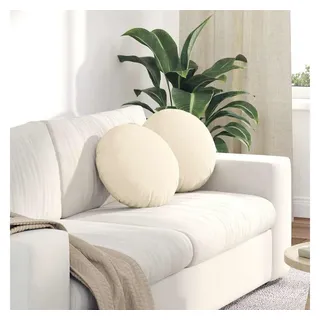 vidaXL Sitzkissen 40 x 40 cm Creme