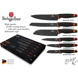 BerlingerHaus 6 KNIFE SET BERLINGER HAUS BH-2111, Küchenmesser, Schwarz