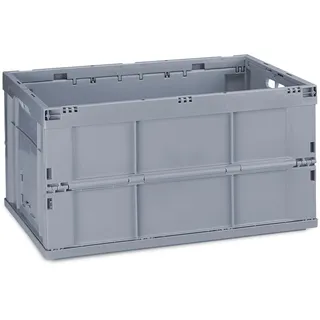 Relaxdays Klappbox 58,5 x 40,0 x 31,5 cm 1-tlg. grau