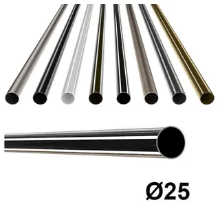 MDEKOR Vorhangstange Ø 25 mm 180 cm Weiß