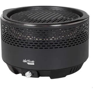 Aktive Rauchfreier Rundgrill schwarz