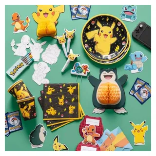 Amscan Pokémon Papp-Dessertteller 8 St. Mehrfarbig