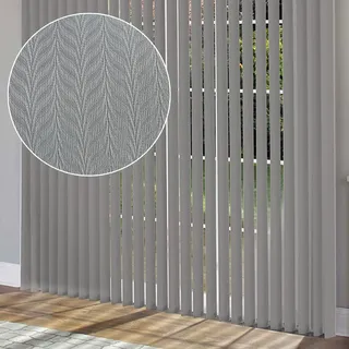 Vertikaljalousie Grau,60% Verdunkelung Vertikale Jalousien 60/70/80/90/100/120/140cm,Vertikale Jalousien Für Fenster,Sichtschutz Lamellenvorhang,Für Home Office Dekoration,W×H-90x220cm/35.5x87in
