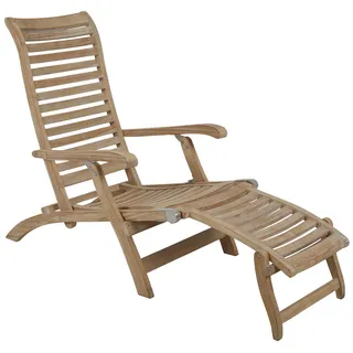 Brafab Karlo Liegestuhl Teak natur, klappbar - Natur