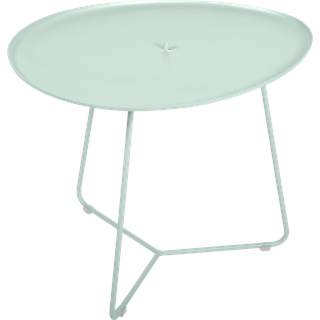 Fermob COCOTTE niedriger Tisch mit abnehmbarer Platte aus Aluminium 55x44,5 cm - Gletscherminze - Aluminium/Aluminium - 44,5