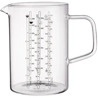 BUTLERS Messbecher Transparent, Glas, Backen, Backhelfer, Messbecher