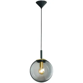 meineWunschleuchte Pendelleuchte 1 rund schwarz/Messing