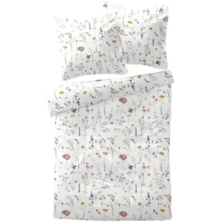 Traumschlaf Glennallen Floral Baumwolle Bunt 135 x 200 cm + 80 x 80 cm