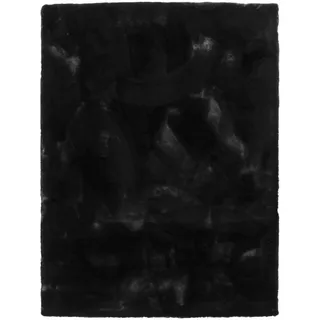 TT Home Hochflorteppich 60 x 100 cm Schwarz
