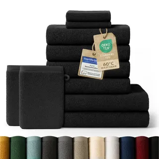 Blumtal Handtuchset 10-tlg. schwarz