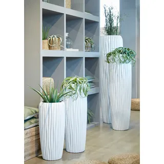 Vase Minga - Weiß - 75 cm