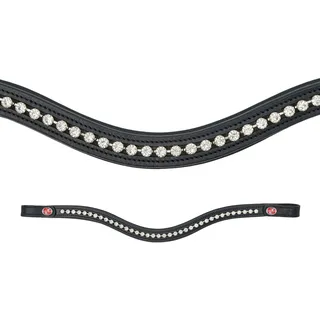 Kieffer Stirnband FlexiLoop Crystal Clear Warmblut Schwarz