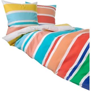 Traumschlaf Greenville Gestreift Bunt 155 x 220 cm + 80 x 80 cm