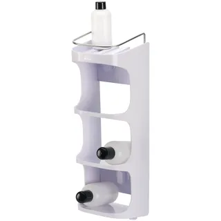 Joseph Joseph JosephJoseph Duschablage Capsule Compact, weiß, mit Saugnapf, Duschregal, ohne Bohren, Badezimmerregal für Shampoo -