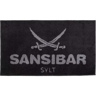 Sansibar Badematte Grau 60 x 100 cm