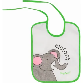 Playshoes Binde-Lätzchen 5er Pack | Zootiere Weiß