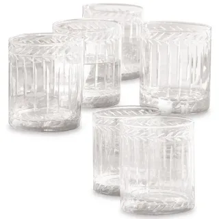 Mirabeau Glas Glas 6er Set Padiès klar, Glas weiß