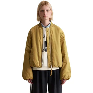 Marc O'Polo DENIM "aus recyceltem Polyester", Damen, Gr. M, golden ocher, Obermaterial: 100% Polyester. Füllung: 100% Polyester. Futter: 100% Polyester, unifarben, Bündchen, Jacken Outdoorjacke