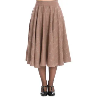 Banned A-Linien-Rock Charm Her Kariert Retro Vintage Swing Skirt L