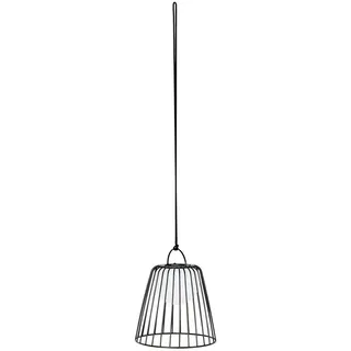 LINDBY LED Außenleuchte dimmbar Metall 1-flammig schwarz