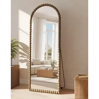 Antok 180x71 cm Ganzkörperspiegel Standspiegel - Arch Gerader Winkel Spiegel mit HD Glas BogenSpiegel Wandspiegel für Wohnzimmer Schlafzimmer, Bronze