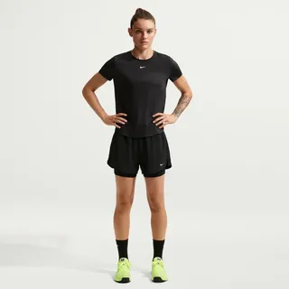 Nike One Dri-FIT High-Waist 3" 2in1 Shorts Schwarz M