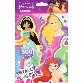 Disney Prinzessinnen-Aufkleber-Set mit 500 Aufklebern, für Kinder, Mädchen, Kunst- und Bastelaufkleber-Kollektion, Rapunzel, Schneewittchen, Arielle, Aschenputtel