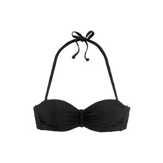 SUNSEEKER Bügel-Bandeau-Bikini-Top Damen schwarz Gr.34 Cup B