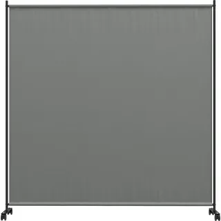 Outsunny Garten Windschutz Sichtschutz Paravent auf Rollen - blickdicht - freistehend - für Garten, Terrasse, Balkon, Jacuzzi - Maße 183L x 30B x 181H cm - Grau   Aosom