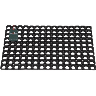 KOTARBAU® Gummi Durchbrochene Fußmatte Sauberlaufmatte Türmatte Schwarz Strapazierfähig Maße 40 x 60 cm