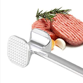 EHOTER Fleischklopfer Doppelseitiger Schnitzelklopfer Aluminum ideal für Schnitzel Koteletts Steaks Werkzeug für Hähnchen Rind Schwein Steak im Kochen Küche