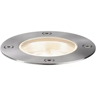 Paulmann Bodeneinbaustrahler Edelstahl 14,7 cm inkl. Leuchtmittel IP65 300 lm silber