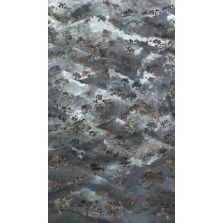 livingwalls Vliestapete - Tapete Baum in Grau, Bronze und Weiß - Wandtapete für verschiedene Räume - Wandbild XXL 2,80 m x 1,59 m