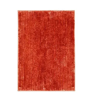 Karat Badematte Dot, ideal fürs Badezimmer, Angenehme Haptik, Duschvorleger, Höhe 20 mm, Chenille-Struktur, Maschinenfest, 100% Polyester rosa 50 cm x 80 cm x 20 mm