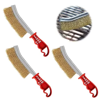 3 Stück Messingbürste Grill,Messingbürste,Grillbürste Messing,Messingbürste Gril