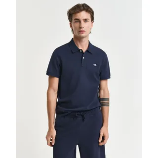 GANT Reg Shield Kurzarm-poloshirt Evening Blue S