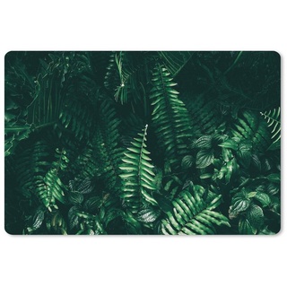 MuchoWow Gaming Mauspad Blätter - Dschungel - Natur - Tropisch - Pflanzen (1-St), Mousepad mit Rutschfester Unterseite, Gaming, 120x80 cm, XXL, Großes bunt 120x80 - 120 cm x 80 cm