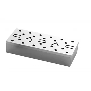 STOUCLA Räucherbox Edelstahl silber