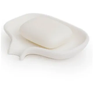 Bosign Seifenschale Seifenablage mit Ablauf Soap Saver Weiß