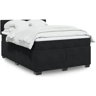 vidaXL Boxspringbett 160 x 200 cm Schwarz
