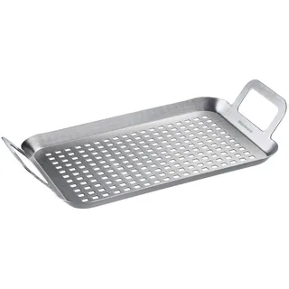 Westmark Grillpfanne flach & klein Edelstahl weiß