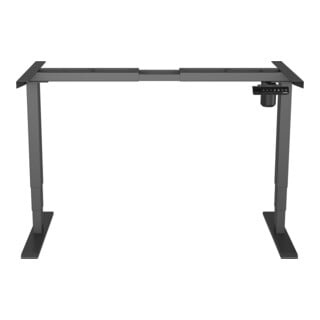 STIER Elektrisch höhenverstellbares Schreibtisch-Gestell THA schwarz für Platten 120x60cm bis 160x80cm